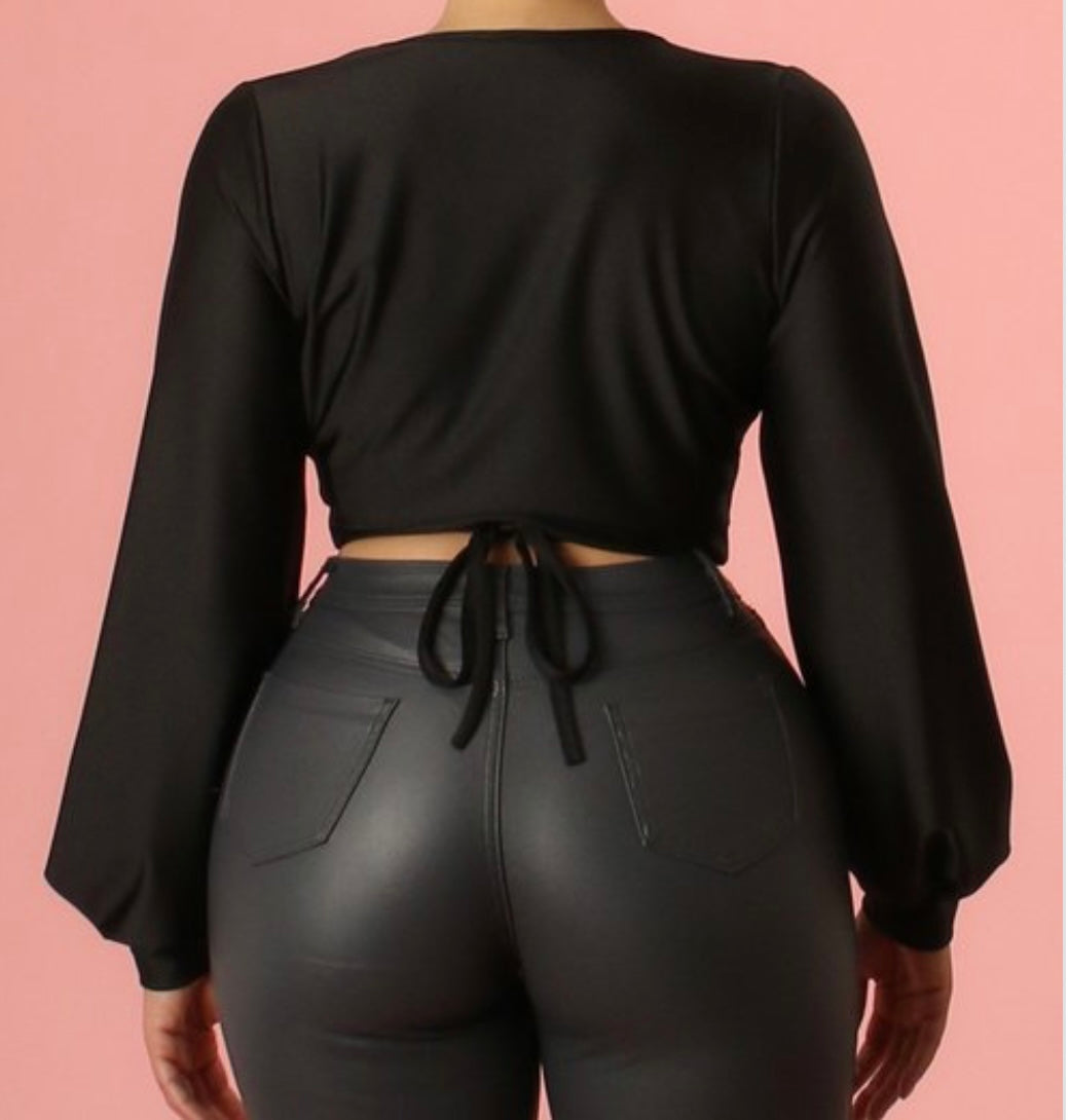 LONG SLEEVE CROP TOP