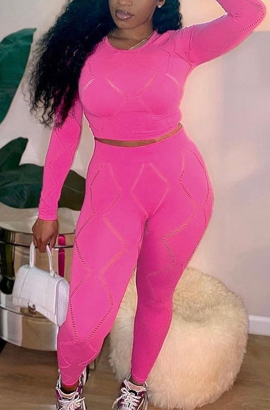 PINK TWO-PIECE ACTIVEWEAR SET