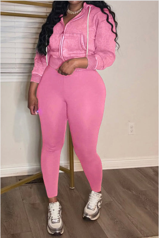 CASUAL HOODIE AND LEGGING SET
