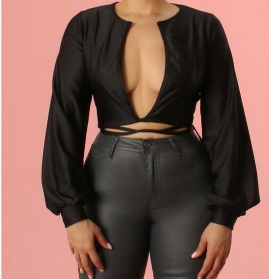 LONG SLEEVE CROP TOP